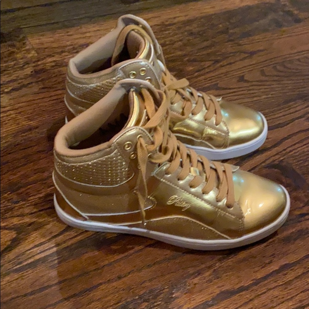 Pastry Gold Sequin Hip Hop Shoe (Dancer) Gem